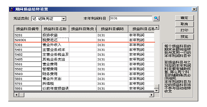 期间损益结转设置中自动替换